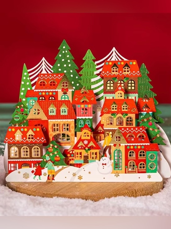 Other - Christmas Village Pop Up Card